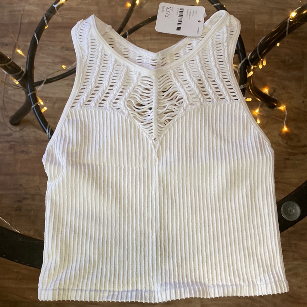 Free People X/S White Intimately Crop